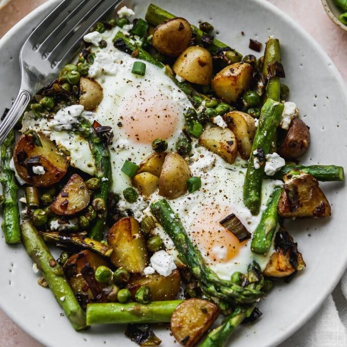 Asparagus Eggs Breakfast Skillet