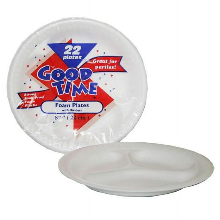 Good Time Foam Plates 3-Sections