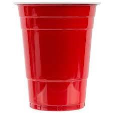 Basic Home Red Plastic Cup